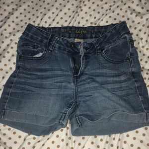 Youth blue jean shorts